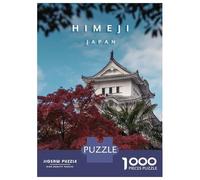 Adults 1000 Piece Jigsaw Puzzle Himeji Castle Puzzles for Adults Brain Teaser Game Perfect Decoration Birthday And Unique Gifts 38x26cm/1000pcs