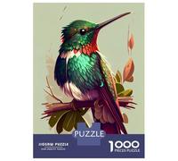Adults 1000 Piece Jigsaw Puzzle Hummingbird Cartoon Jigsaw Puzzle Brain Teaser Game Presents for Women Difficult And Challenge 38x26cm/1000pcs