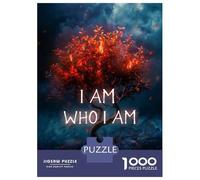 Adults 1000 Piece Jigsaw Puzzle I Am Who I Am Jigsaws for Adults Brain Teaser Game But Fun And Humorous Difficult And Challenge 38x26cm/1000pcs