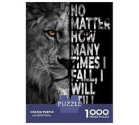 Adults 1000 Piece Jigsaw Puzzle I Will Rise Jigsaws for Adults Brain Teaser Game But Fun And Humorous Difficult And Challenge 38x26cm/1000pcs