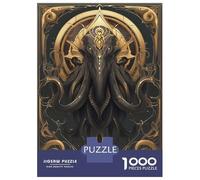 Adults 1000 Piece Jigsaw Puzzle Imperial Cthulhu Art Deco Jigsaw Puzzle Brain Teaser Game Presents for Women Difficult And Challenge 38x26cm/1000pcs