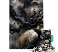 Adults 1000 Piece Jigsaw Puzzle Imprisoned Mind Educational Challenge A Work of Art Anti-Stress Toys for Ages 14 And over (38x26cm)