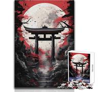 Adults 1000 Piece Jigsaw Puzzle Japan Tori Landscape Ideal for Cozy Downtime Fine Precision Die Cut Play Toy Size 38x52cm