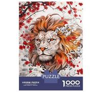 Adults 1000 Piece Jigsaw Puzzle Japanese Lion Tattoo Puzzles for Adults Toy Wall Decor Difficult Hard Difficult And Challenge 70x50cm/1000pcs