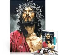Adults 1000 Piece Jigsaw Puzzle Jesus Dekomprimierendes intellektuelles Lernspielzeug Heimdekoration Spielzeug52x38cm