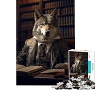 Adults 1000 Piece Jigsaw Puzzle Judge Wolf Practical Game Addictive Toys to Cultivate Patience Gifts Birthday Stress Reliever (Size 75x50cm)