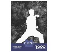 Adults 1000 Piece Jigsaw Puzzle Karate Silhouette 22 Jigsaws for Adults Anti-Stress Toys Pattern Assembly for Is Ideal As A Gift 38x26cm/1000pcs