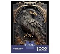 Adults 1000 Piece Jigsaw Puzzle King Golden Eagle Art Deco Jigsaw Puzzle Brain Teaser Game Presents for Women Difficult And Challenge 70x50cm/1000pcs