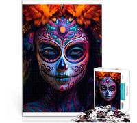 Adults 1000 Piece Jigsaw Puzzle La Catrina Girl Herausforderndes Spielspielzeug Tolle Geschenke und Spielzeuge75x50cm