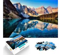 Adults 1000 Piece Jigsaw Puzzle Lake reflect by Mountains Pädagogisches Familienspiel Gutes Geschenk75x50cm