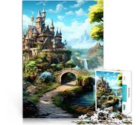Adults 1000 Piece Jigsaw Puzzle landscape art Analysis and logic 26x38cm is ideal as gifts for the whole family for for Age 14