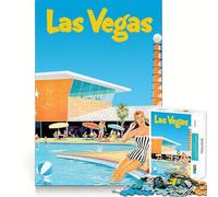 Adults 1000 Piece Jigsaw Puzzle Las Vegas Premium Cut Play Brain Teasing Play Idle Fun Time Xmas Art Display (38x52cm)