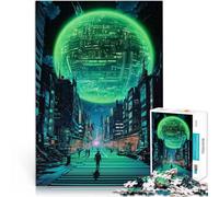 Adults 1000 Piece Jigsaw Puzzle Living Under the Glow of The Sphere Hands-on-Spiel Geburtstagsgeschenk, Geschenke, Wandkunst75x50cm