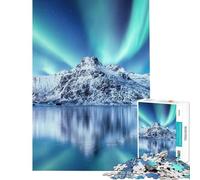 Adults 1000 Piece Jigsaw Puzzle Lofoten Islands Norway Jigsaw 1000 Pieces Toy Wall Decor Stress Reliever Stress Reduction Gifts (38x52cm)