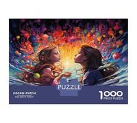 Adults 1000 Piece Jigsaw Puzzle Magical Waterfall Fantasy Artwork Adult Jigsaw Puzzle Anti-Stress Toys Birthday Present Parent-child Interaction 70x50cm/1000pcs