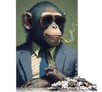 Adults 1000 Piece Jigsaw Puzzle Marijuana Monkey Puzzle Jigsaws for Adults 1000pcs (75x50cm)