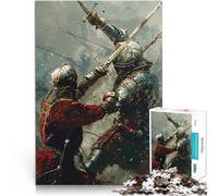 Adults 1000 Piece Jigsaw Puzzle Medieval Sword Fight Pädagogisches Familienspiel Heimdekoration Spielzeug75x50cm