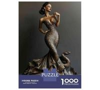 Adults 1000 Piece Jigsaw Puzzle Mermaid Tail Dress for Women Puzzle for Adults Relax Games But Fun And Humorous Difficult And Challenge 38x26cm/1000pcs