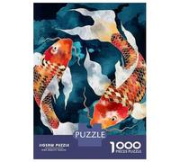 Adults 1000 Piece Jigsaw Puzzle Metallic Koi II Jigsaws for Adults Brain Teaser Game But Fun And Humorous Difficult And Challenge 70x50cm/1000pcs