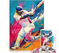 Adults 1000 Piece Jigsaw Puzzle Modern Cricket Family Game Stress Reliever Difficult Challenge Great Gift for Games 50x70cm