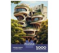 Adults 1000 Piece Jigsaw Puzzle Modern Eco-Friendly Architecture Puzzle for Adults Relax Games But Fun And Humorous Difficult And Challenge 70x50cm/1000pcs