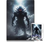 Adults 1000 Piece Jigsaw Puzzle Monstrous Shadow in Space Unique Challenge Game Hand Speed Race Educational Toy Size 50x75cm