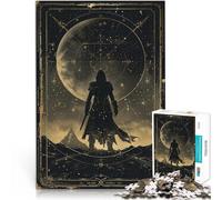 Adults 1000 Piece Jigsaw Puzzle Moonlight Vigil Interessante Stressreduzierung Lernspiel für Geburtstag, Weihnachten38x26cm