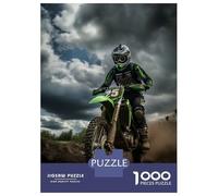 Adults 1000 Piece Jigsaw Puzzle Motocross Rider Puzzles for Adults Toy Wall Decor Difficult Hard Difficult And Challenge 52x38cm/1000pcs