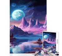 Adults 1000 Piece Jigsaw Puzzle Mountains And Planets Puzzle For Teenagers Precision Cutting Train Your Brain And Hands Learning Educational Toys (50x75cm)