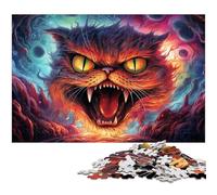 Adults 1000 Piece Jigsaw Puzzle Mutated Garfield Cat Jigsaw Family Fun Puzzle Fun at Home Activities Birthday PresentTravel Gifts 1000pcs(38x26cm)