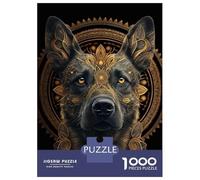 Adults 1000 Piece Jigsaw Puzzle Mystic Dog Jigsaws for Adults Brain Teaser Game Difficult Hard Unique Gifts for Birthday And Christmas 70x50cm/1000pcs