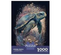 Adults 1000 Piece Jigsaw Puzzle Mysticism Turtle Jigsaws for Adults Fun Games Wall Decoration Unique Gifts for Birthday And Christmas 70x50cm/1000pcs