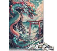 Adults 1000 Piece Jigsaw Puzzle Mythical Sea Dragon Beast Puzzle Jigsaws for Adults Jigsaw Puzzles for Adult 1000pcs (75x50cm)