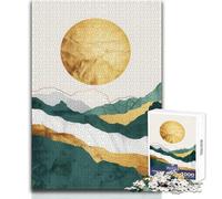 Adults 1000 Piece Jigsaw Puzzle Nature Gold Decor Ideal for Cozy Downtime Fine Precision Die Cut Play Toy Size 38x26cm