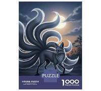 Adults 1000 Piece Jigsaw Puzzle Nine-tailed Fox Moonlight Jigsaws for Adults Anti-Stress Toys Pattern Assembly for Is Ideal As A Gift 70x50cm/1000pcs