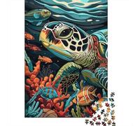 Adults 1000 Piece Jigsaw Puzzle Ocean Life Art Print-6 Jigsaws for Adults Fun Games Wall Decoration Unique Gifts for Birthday And Christmas 38x26cm/1000pcs