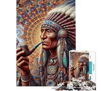 Adults 1000 Piece Jigsaw Puzzle Odyssey of Wisdom Chief Jigsaw 1000 Pieces Educational Games Secret Santa Gifts Staycation Kill Time (Size 50x75cm)