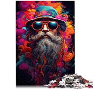 Adults 1000 Piece Jigsaw Puzzle old man Pattern assembly 26x38cm for is ideal as a gift for the whole family for teenager Age 14 Up