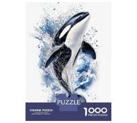 Adults 1000 Piece Jigsaw Puzzle Orca - Killer Whale Puzzles for Adults Fun Games Perfect Decoration Parent-child Interaction 38x26cm/1000pcs