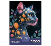 Adults 1000 Piece Jigsaw Puzzle Ornate Bombay Cat Portrait Animal Jigsaw Puzzle Brain Teaser Game Presents for Women Difficult And Challenge 70x50cm/1000pcs