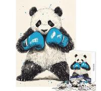 Adults 1000 Piece Jigsaw Puzzle Panda That Packs A Punch Educational Toy Funny Gift Educational Games Improving Love between Couples Size 38x52cm