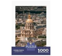 Adults 1000 Piece Jigsaw Puzzle Paris Cityscape with Dome Puzzle for Adults Relax Games But Fun And Humorous Difficult And Challenge 52x38cm/1000pcs
