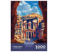 Adults 1000 Piece Jigsaw Puzzle Petra, Jordan Travel Puzzles for Adults Brain Teaser Game Perfect Decoration Birthday And Unique Gifts 70x50cm/1000pcs
