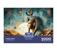 Adults 1000 Piece Jigsaw Puzzle Pharaoh in The Desert Jigsaws for Adults Brain Teaser Game Difficult Hard Unique Gifts for Birthday And Christmas 38x26cm/1000pcs