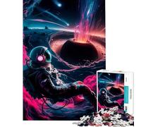 Adults 1000 Piece Jigsaw Puzzle Pink Destruction Difficult And Challenge Family Activities Practical Game for Age 14+ Game (38x52cm)