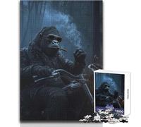 Adults 1000 Piece Jigsaw Puzzle Primal Biker Ideal for Cozy Downtime Fine Precision Die Cut Play Toy Size 38x52cm
