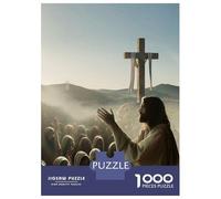 Adults 1000 Piece Jigsaw Puzzle Quotes Jesuschrist 6 Jigsaw Puzzle Brain Teaser Game Wall Art Unique Gifts for Birthday And Christmas 38x26cm/1000pcs