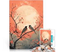 Adults 1000 Piece Jigsaw Puzzle Robin Bird in Landscape Pädagogisches Familienspiel Tolles Geschenk für Spiele52x38cm