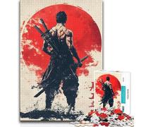 Adults 1000 Piece Jigsaw Puzzle Samurai Warrior Toy Intellectual Game Presents for Women Birthday Gift (38x26cm)