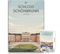 Adults 1000 Piece Jigsaw Puzzle Schloss Schönbrunn Vienna Unique Challenge Game Hand Speed Race Educational Toy Size 50x75cm